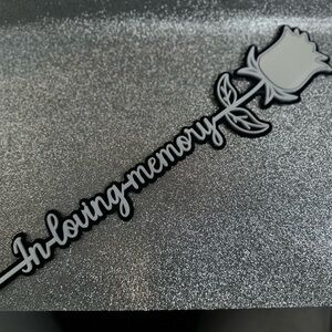 In Loving Memory Rose Decal